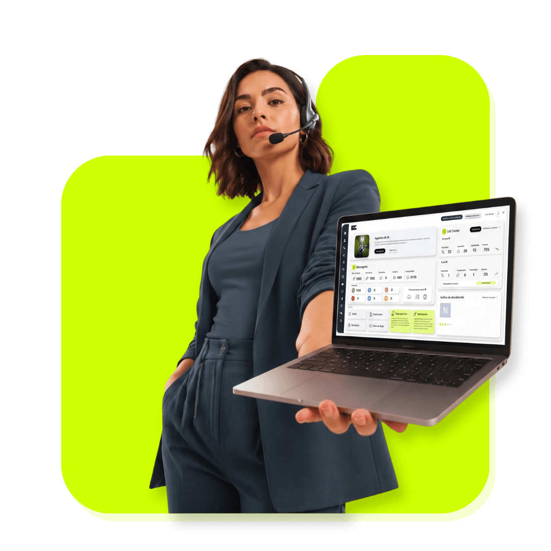 Profissional acompanhando o painel de atendimento da ERA no notebook